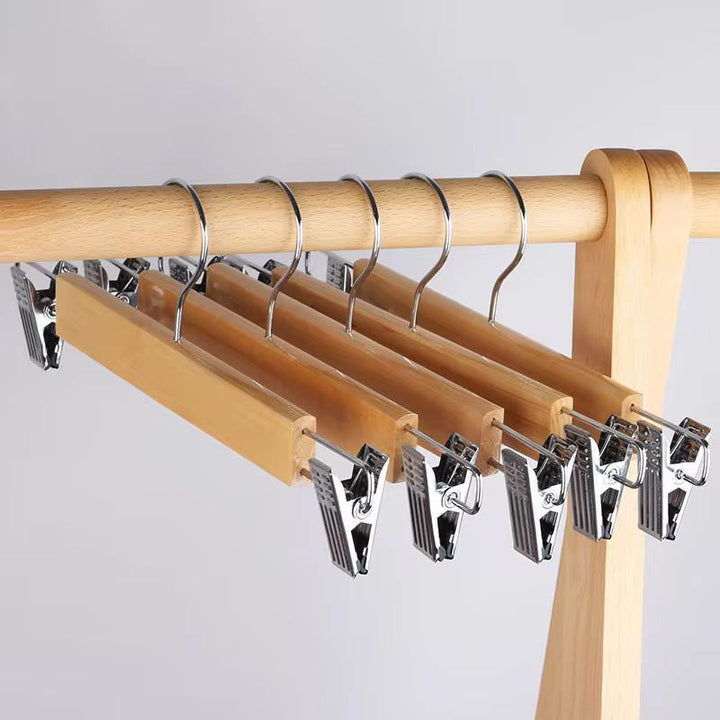 Stornfield | 10 Wooden Hangers with Clips