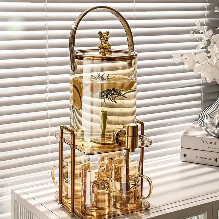 Stornfield | Glass Juice Dispenser with 4 Cups