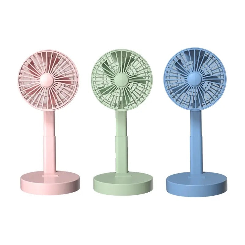 Foldable Telescopic Charging Fan, Minimalist, Mini Portable Desktop | Stornfield