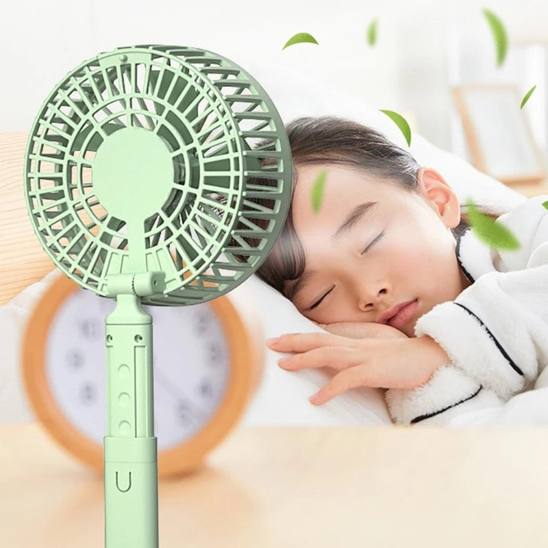Foldable Telescopic Charging Fan, Minimalist, Mini Portable Desktop | Stornfield
