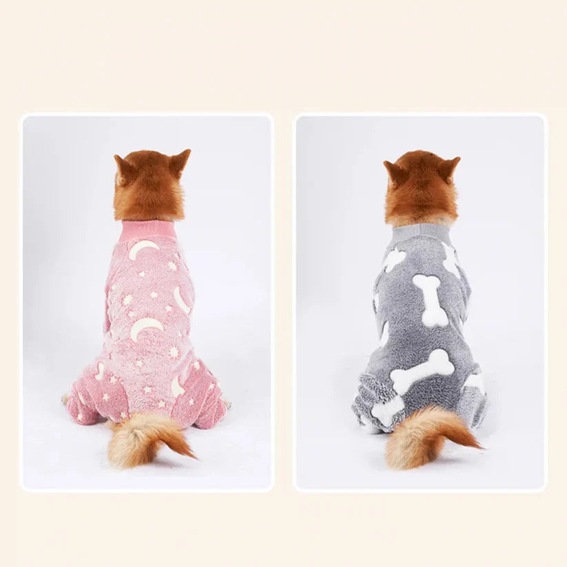 Stornfield Warm Winter Dog Pajamas, Fluffy and Stretchy