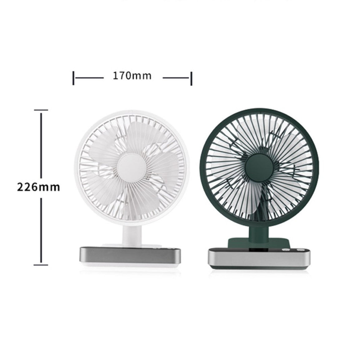 F702 Automatic Shaking Desktop Electric Fan with LED Display | Stornfield