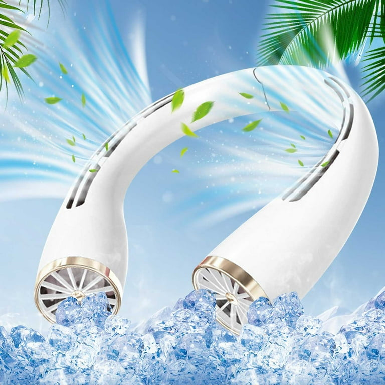 Portable Neck Cooler Fan,USB Rechargeable Quiet Electric Fan, Long Battery Life,Small Neck Fan for Outdoor, Travel, and Office Use. | Stornfield