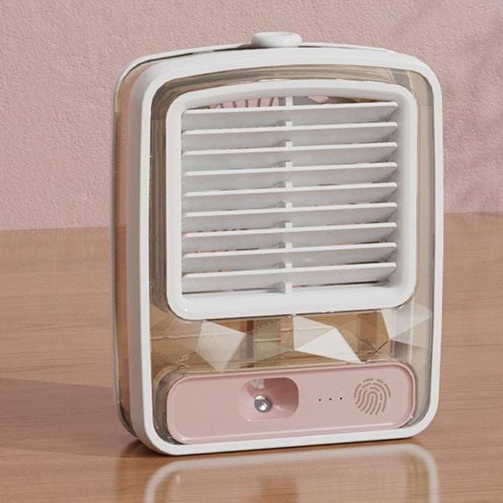Water Cooled Desk Fan, With Humidifier Spray-Various Colours | Stornfield