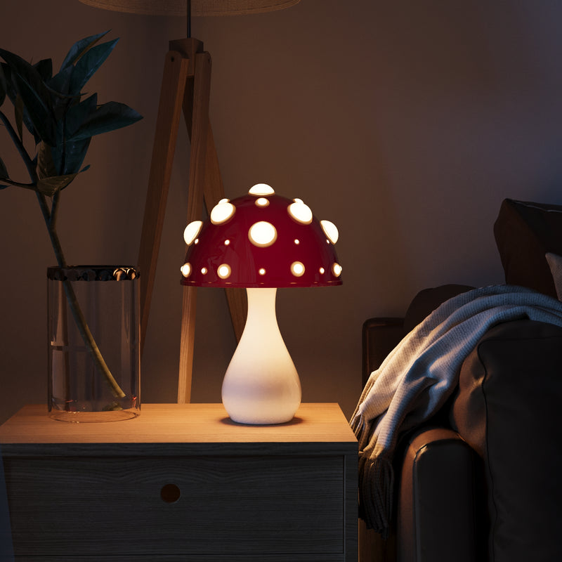 Stornfield | LumiFungi – Luxury LED Table Lamp with Soothing Mushroom Design and Dimmable Light