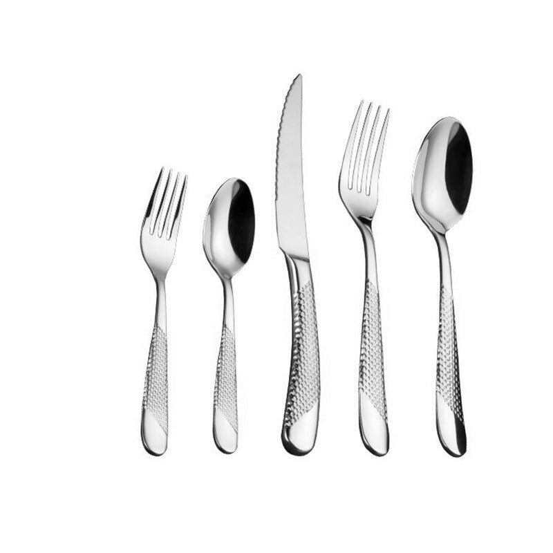 Ferran Textured Stainless Steel Cutlery Set | Stornfield