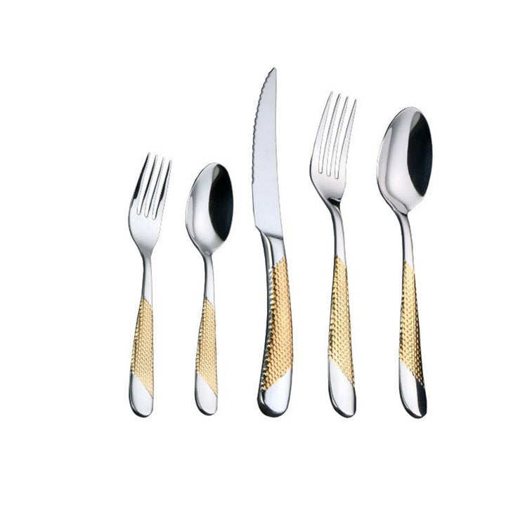 Ferran Textured Stainless Steel Cutlery Set | Stornfield