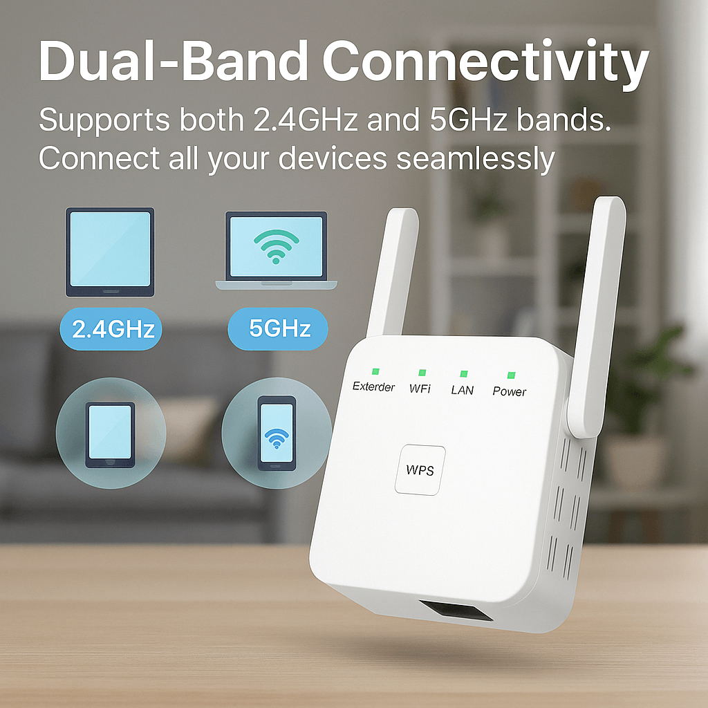 Stornfield | UltraXtend 5G WiFi Booster UK – Best Dual-Band WiFi Extender for Home & Garden Signal Coverage