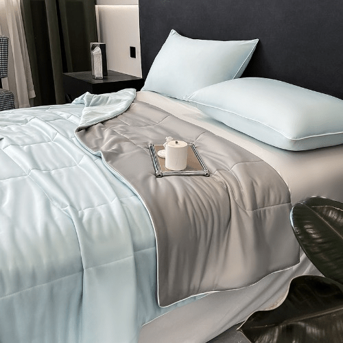 Double-Faced Two-Hue Ring-Stitched Cooling Comforter | Stornfield