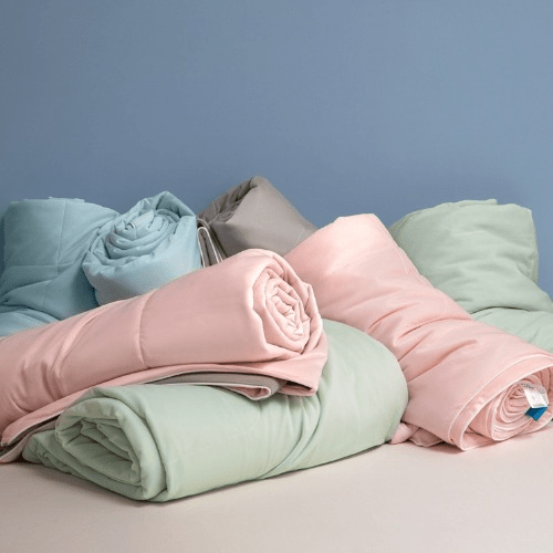Double-Faced Two-Hue Ring-Stitched Cooling Comforter | Stornfield