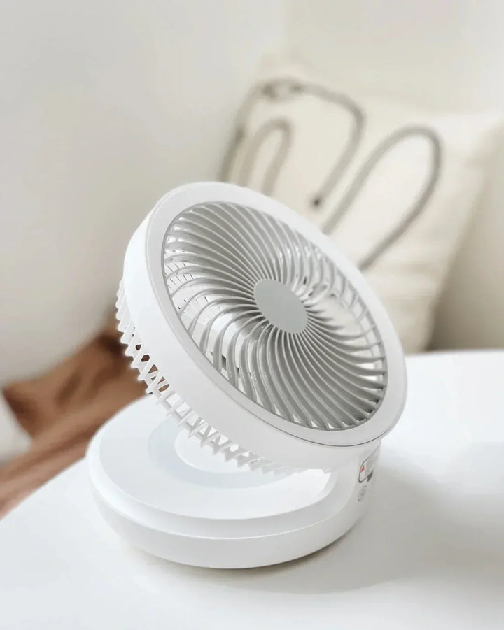 Portable Wall Fan | Multifunctional, USB Rechargeable & Whisper Quiet for Home, Office & Outdoor Use | Stornfield