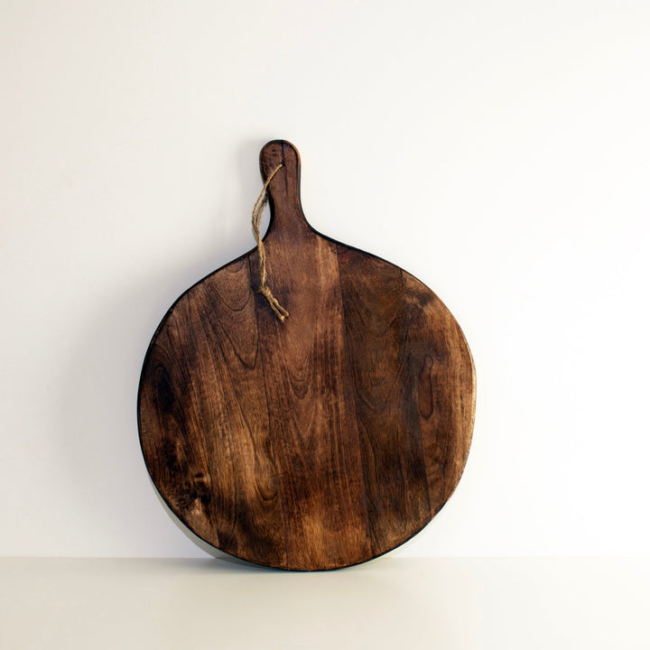 Stornfield | Dark Brown Irregular Round Chopping Board