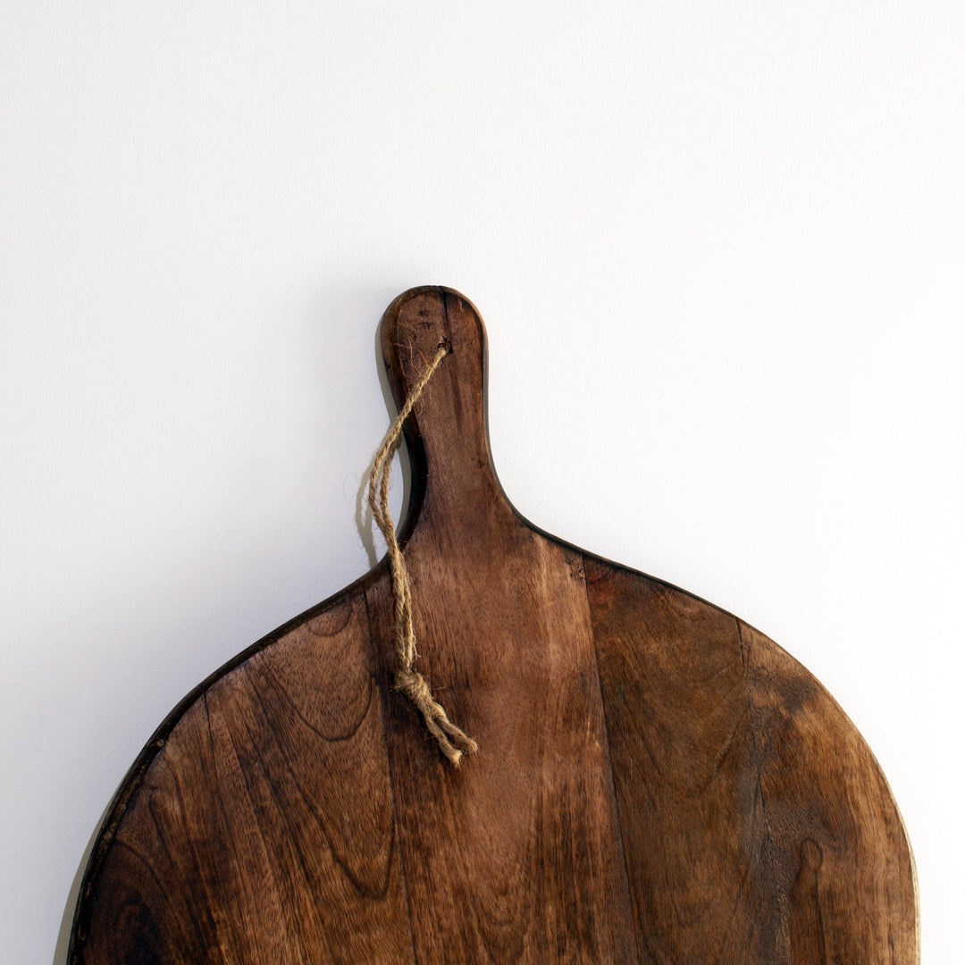 Stornfield | Dark Brown Irregular Round Chopping Board