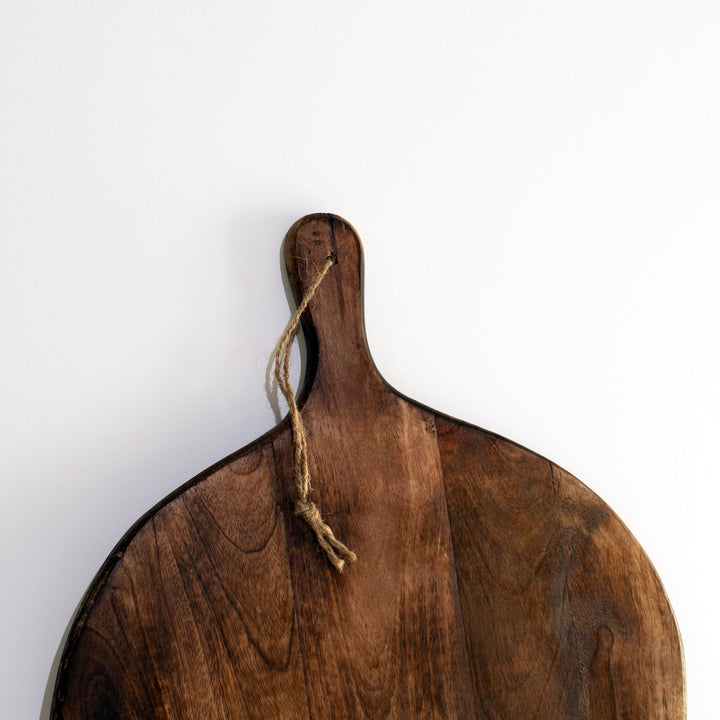 Stornfield | Dark Brown Irregular Round Chopping Board