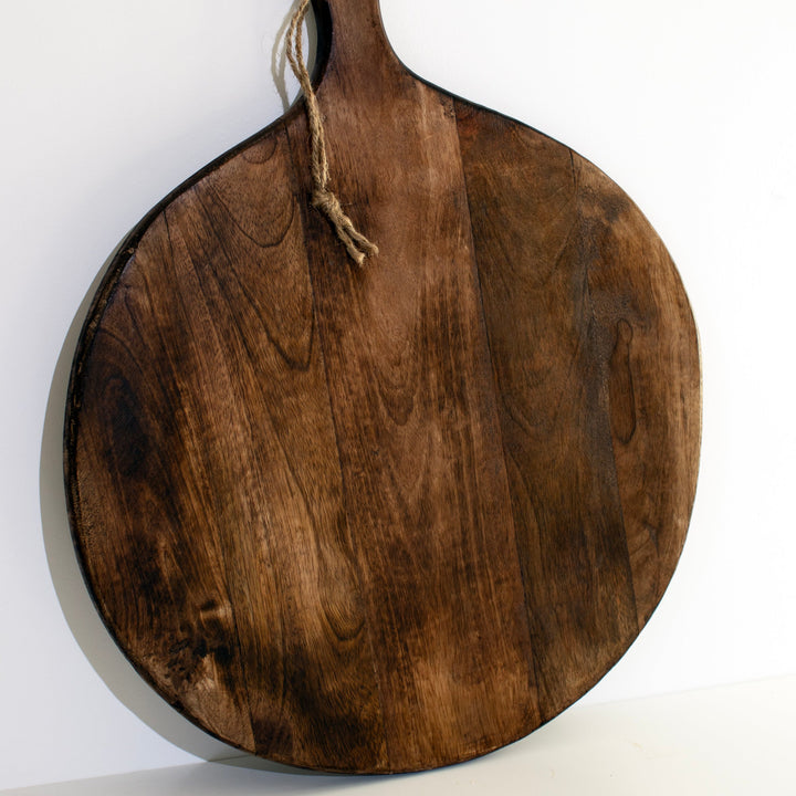 Stornfield | Dark Brown Irregular Round Chopping Board