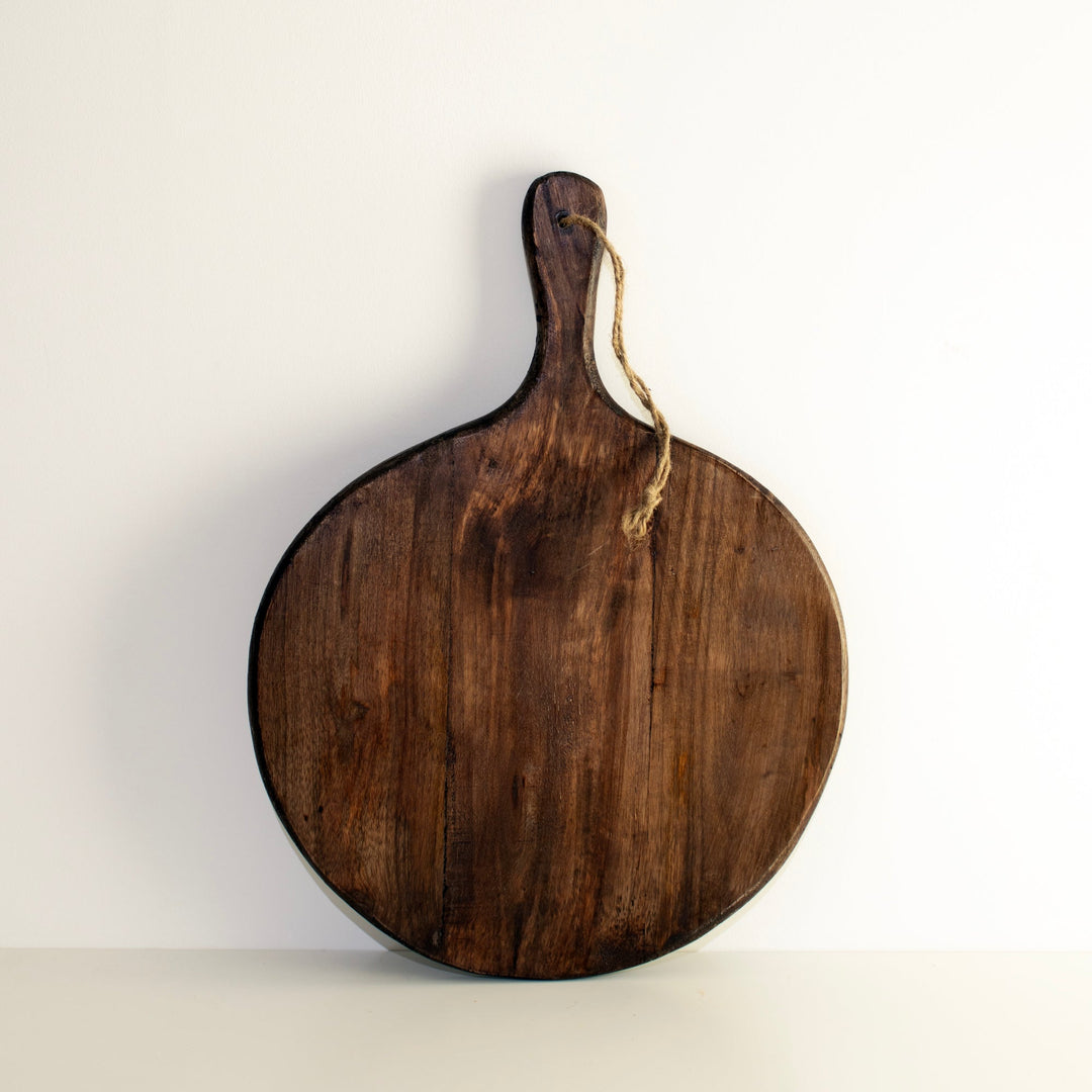 Stornfield | Dark Brown Irregular Round Chopping Board