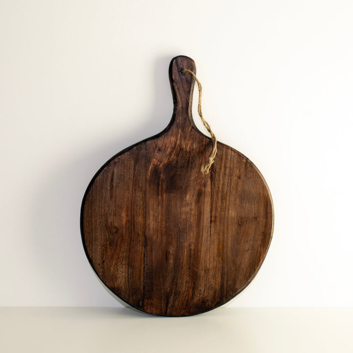 Stornfield | Dark Brown Irregular Round Chopping Board