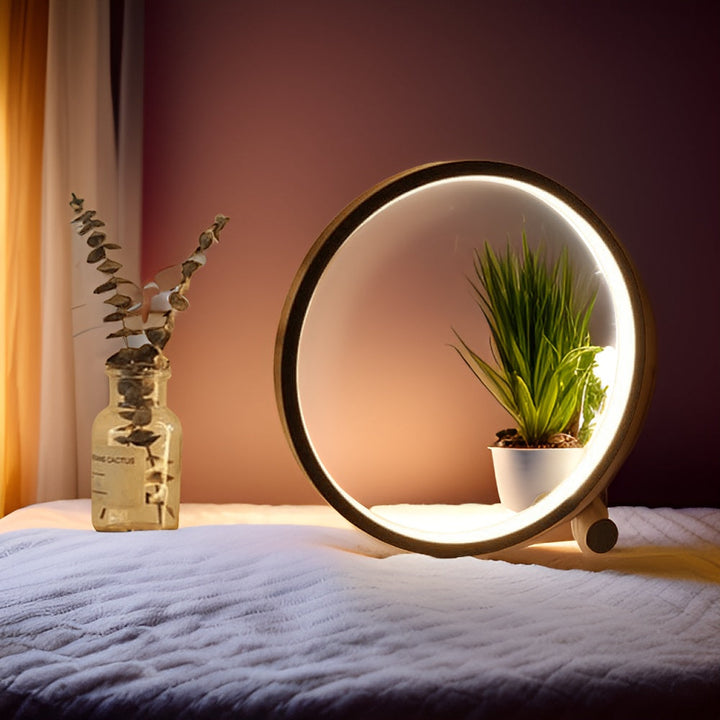 Stornfield | Dimmable LED Minimalist Round Table Lamp - RumiLight
