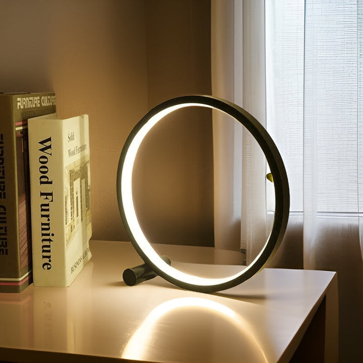 Minimalist Dimmable Table Lamp - EclipseAura Lamp | Stornfield
