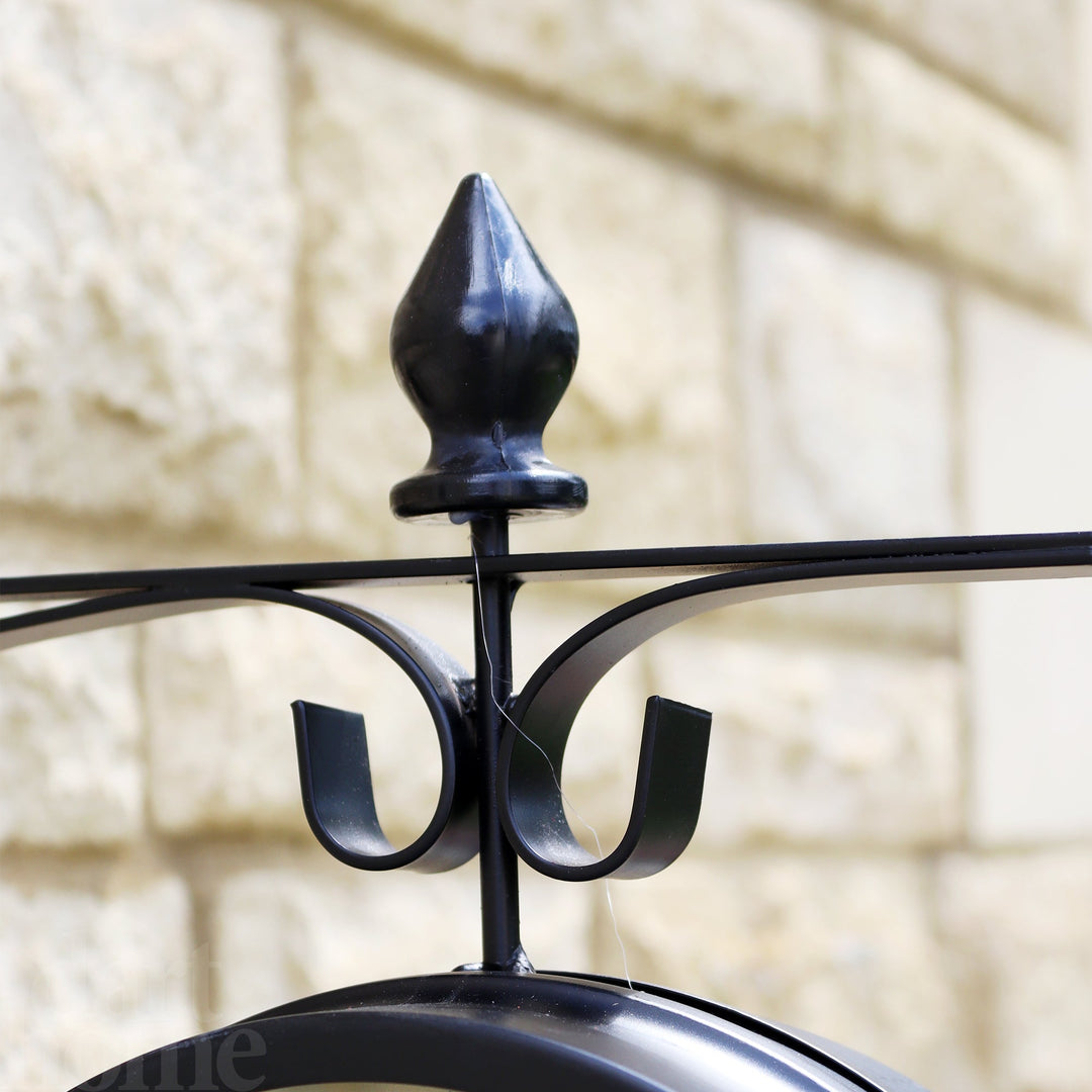 Stornfield | Double-sided black outdoor clock