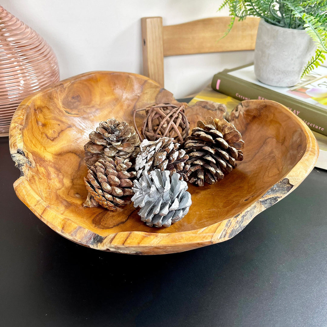 Stornfield | Bol décoratif enracine de teck 30cm