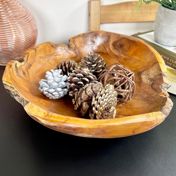 Stornfield | Bol décoratif enracine de teck 30cm