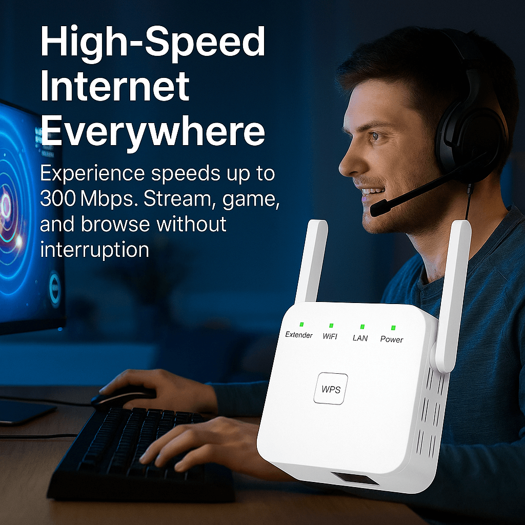 Stornfield | UltraXtend 5G WiFi Booster UK – Best Dual-Band WiFi Extender for Home & Garden Signal Coverage