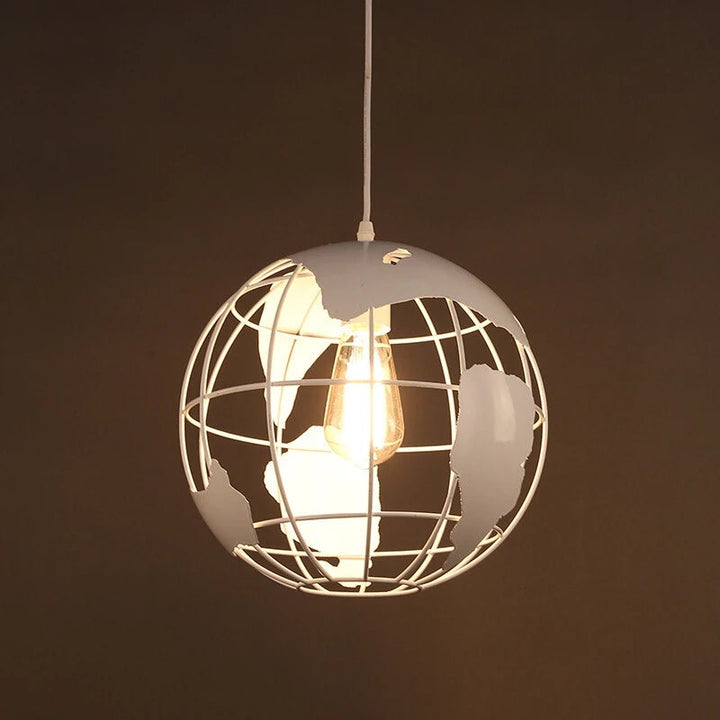 Stornfield | Industrial Vintage Iron Globe Pendant Light