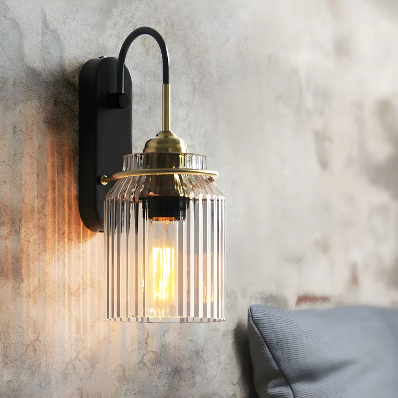 Industrial Glass Funnel Wall Lamp | Stornfield