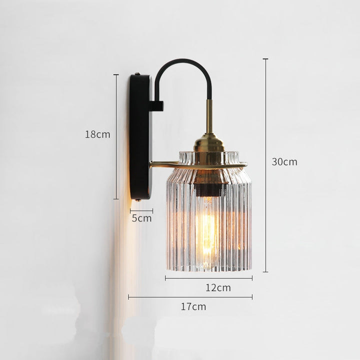 Industrial Glass Funnel Wall Lamp | Stornfield