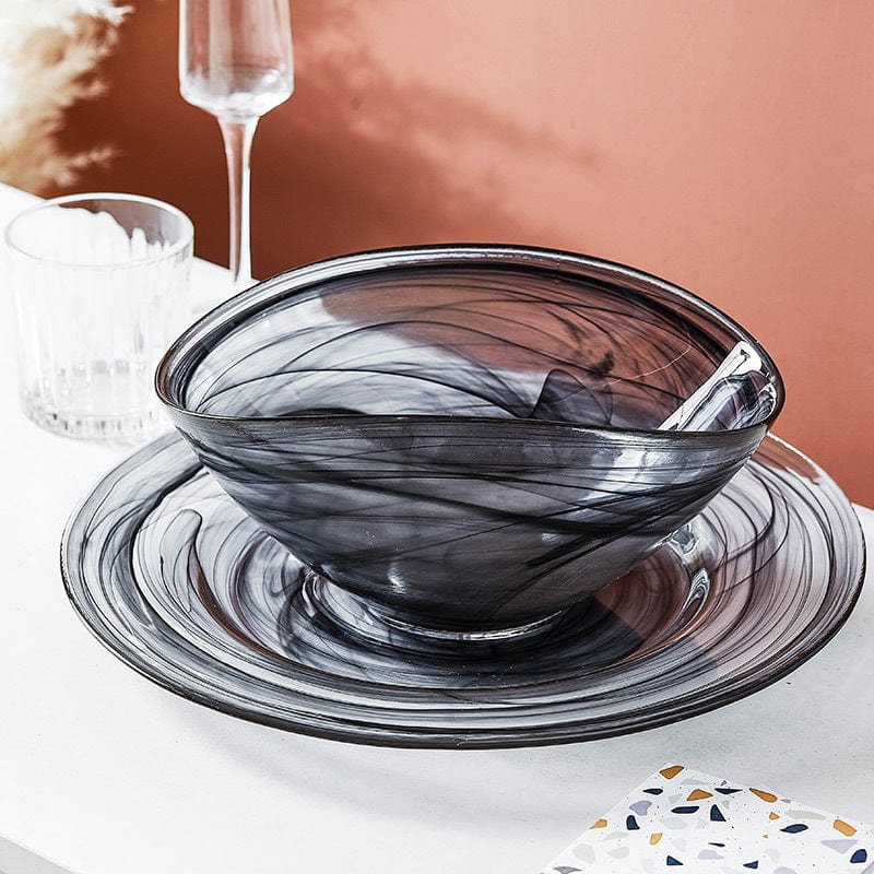 Stornfield Irregular Glass Salad Bowl