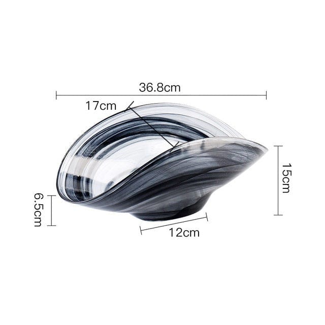 Stornfield Irregular Glass Salad Bowl