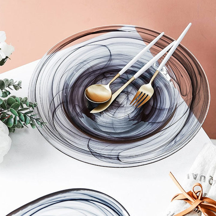 Stornfield Irregular Glass Salad Bowl