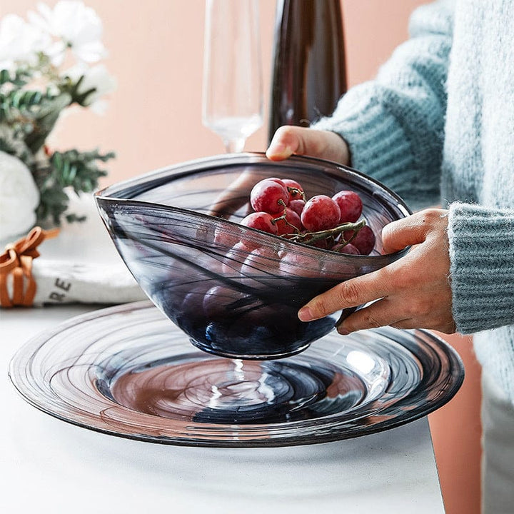 Irregular Glass Salad Bowl | Stornfield