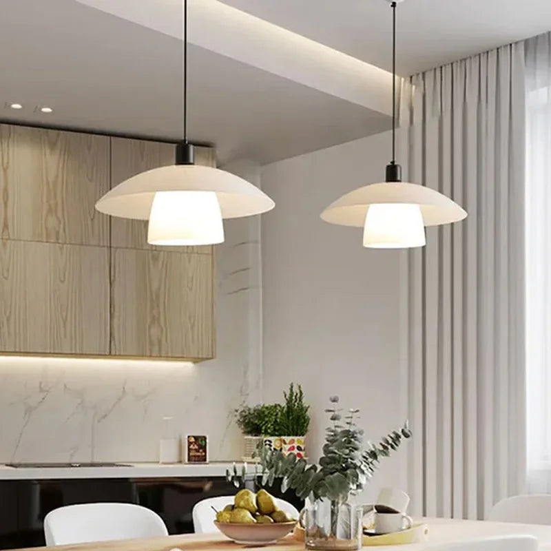 Modern Japanese Pendant Light Made of Glass – Minimalist Hanging Light for Dining Room and Kitchen | Stornfield
