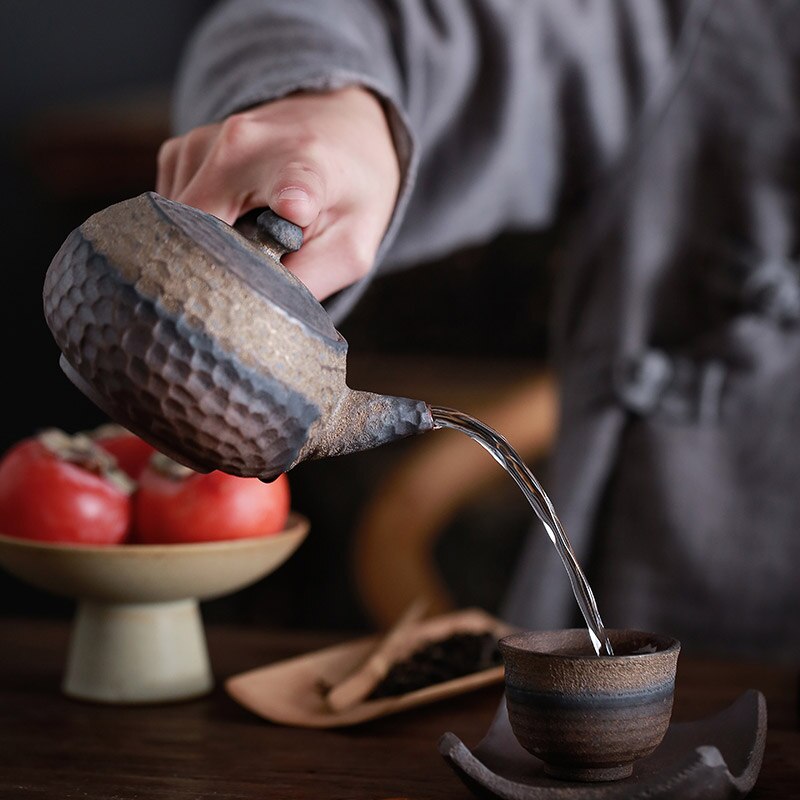 Stornfield | Japanese Ceramic Kyusu Teapot Chinese Kung Fu Teapot Drinkware 200 ml