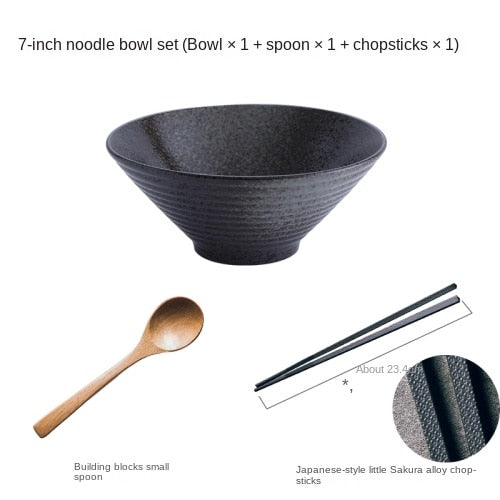 Exquisite Japanese ceramic bowl set for ramen, soup and rice | Stornfield