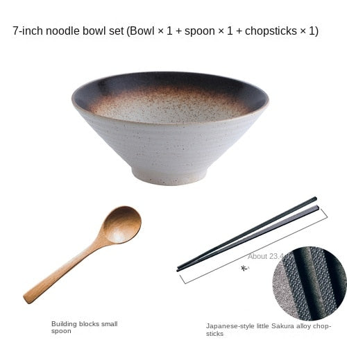 Exquisite Japanese ceramic bowl set for ramen, soup and rice | Stornfield