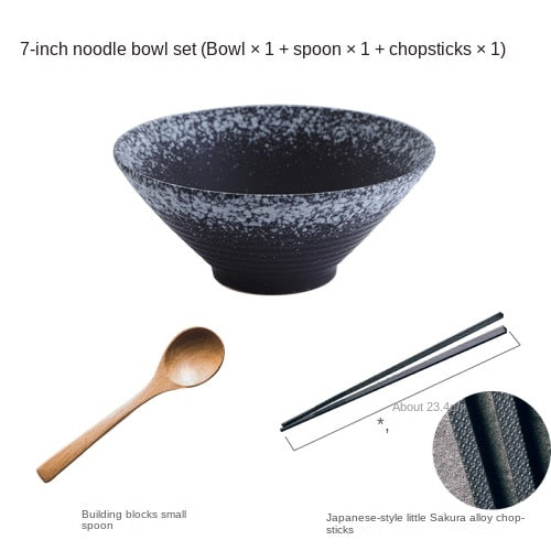 Exquisite Japanese ceramic bowl set for ramen, soup and rice | Stornfield