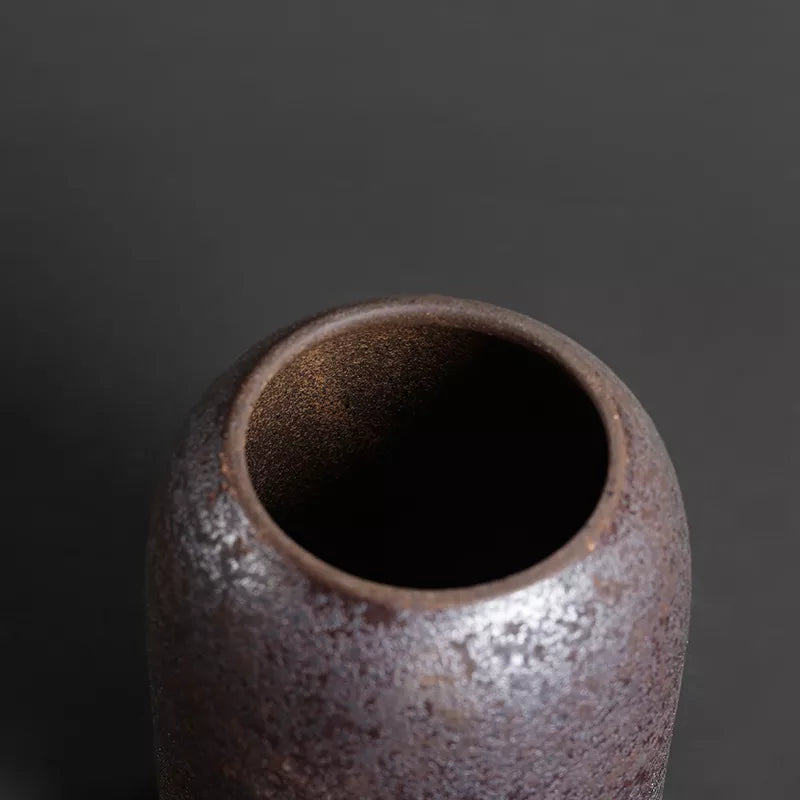 Stornfield | Japanese Ceramic Tea Caddies, Retro Stoneware, Airtight, Ceramic Gong-Fu, for Candy, Tea Ceremony Accessories