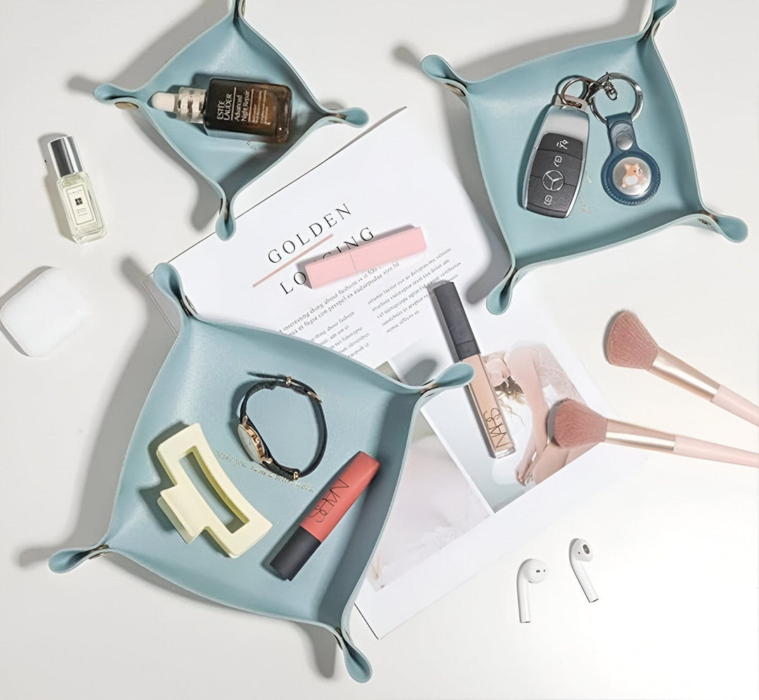 Stornfield | Boîte de rangement en cuir pour bac de collecte