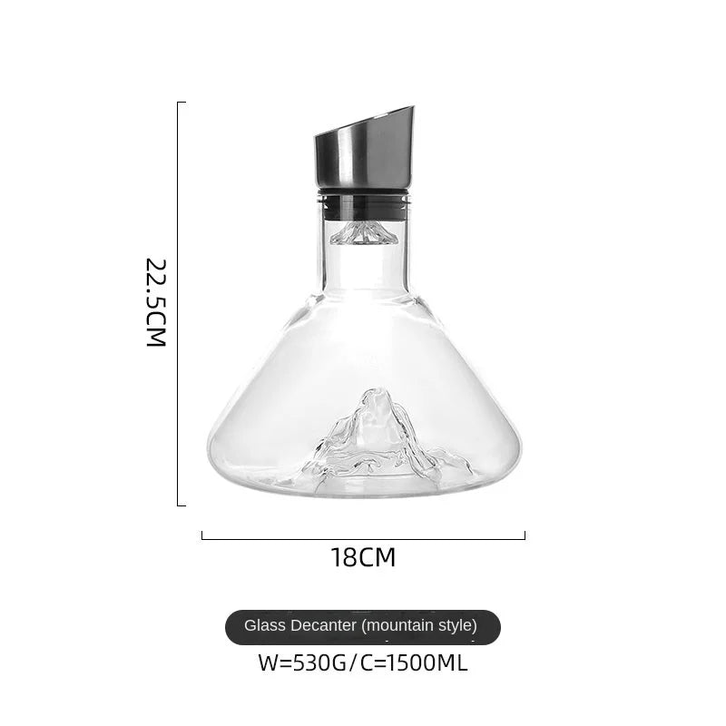 Stornfield | Dreamy Mountain Premium Crystal Wine Decanter