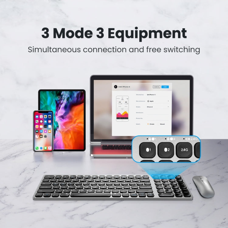 Stornfield | K4500 Wireless Bluetooth Keyboard + Three-Mode Silent Charging Mouse Combo