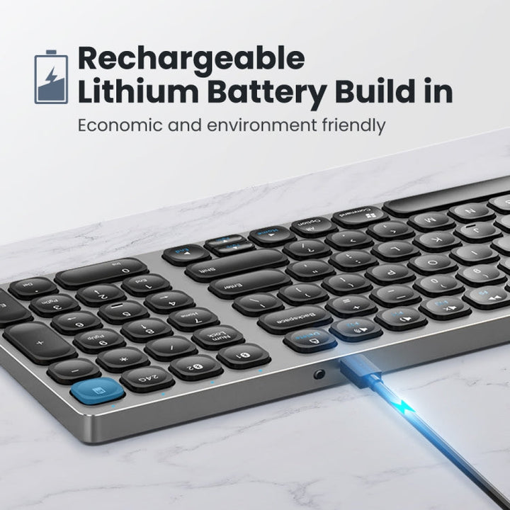 Stornfield | K4500 Wireless Bluetooth Keyboard + Three-Mode Silent Charging Mouse Combo