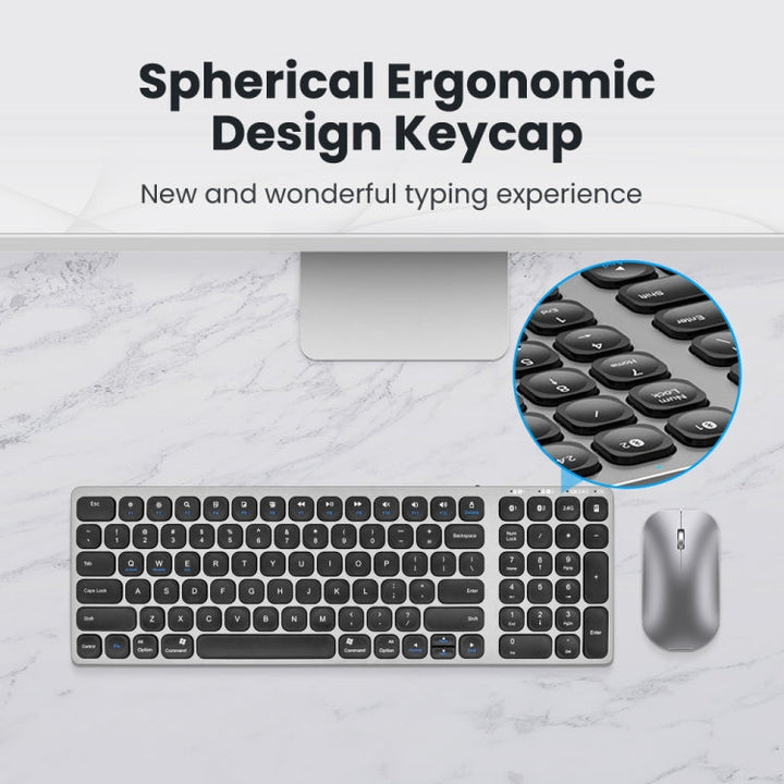 Stornfield | K4500 Wireless Bluetooth Keyboard + Three-Mode Silent Charging Mouse Combo
