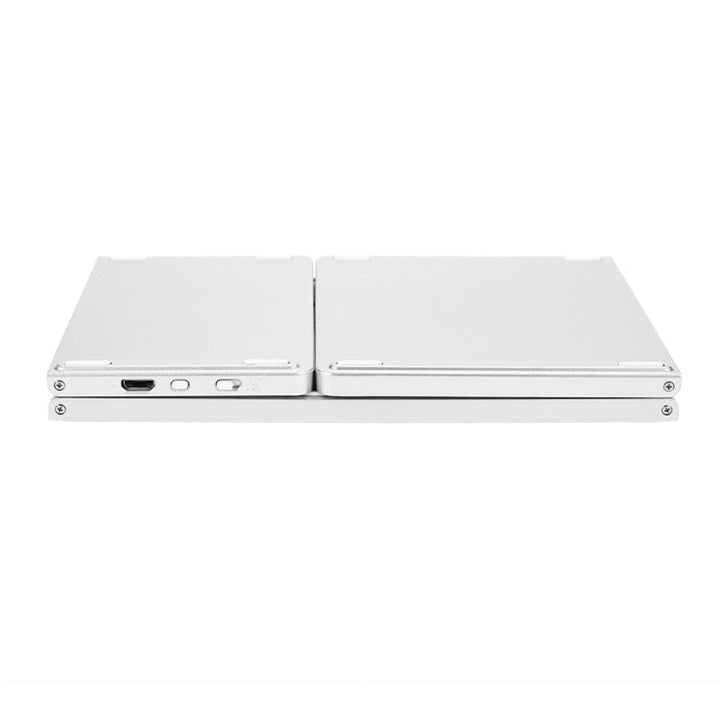 Stornfield | B033 Clavier sans fil Bluetooth rechargeable pliable 3 en 1 avec touchpad (Argent)