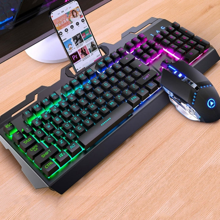 Stornfield | YINDIAO V2 Silent Mechanical Gaming Keyboard Mouse Combo (Black)