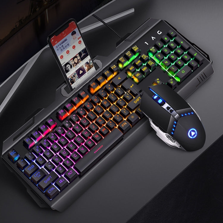 Stornfield | YINDIAO V2 Silent Mechanical Gaming Keyboard Mouse Combo (Black)