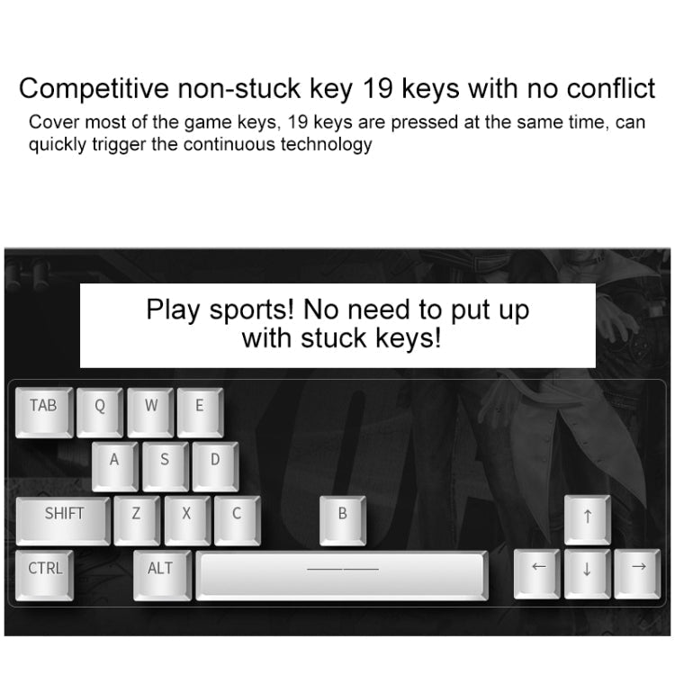 Stornfield | YINDIAO V2 Silent Mechanical Gaming Keyboard Mouse Combo (Black)