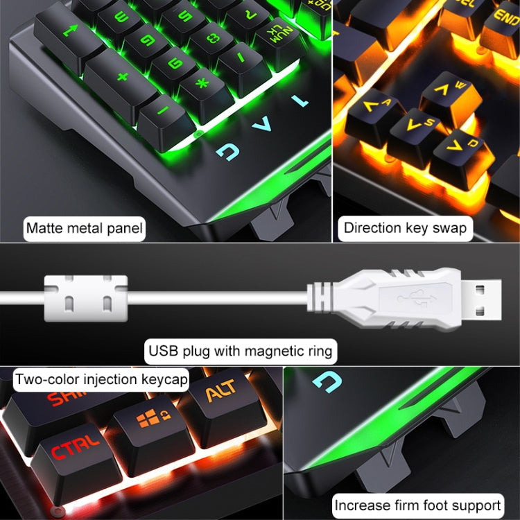 Stornfield | YINDIAO V2 Silent Mechanical Gaming Keyboard Mouse Combo (Black)